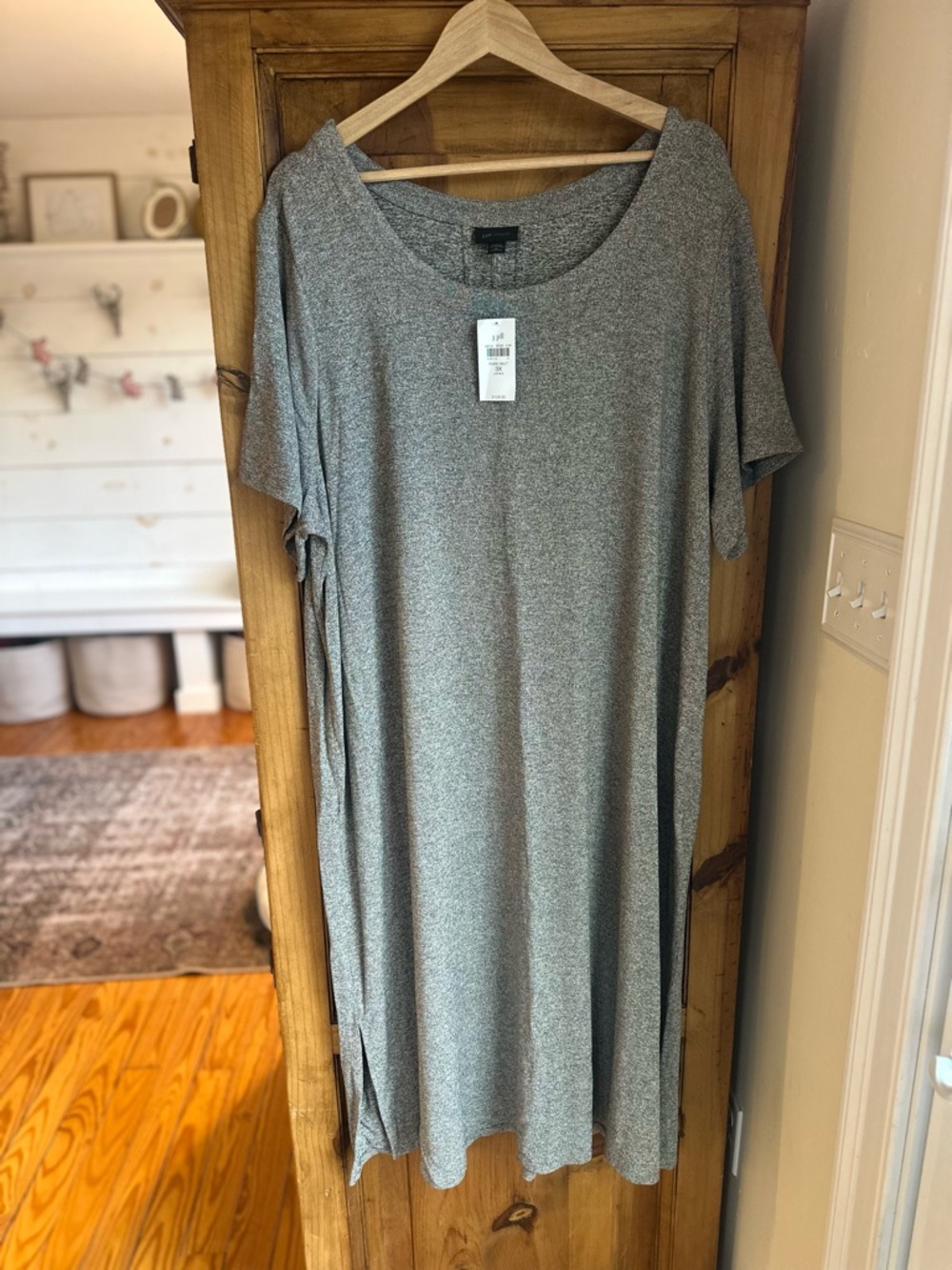 J. Jill Heather Gray Midi Dress 3X